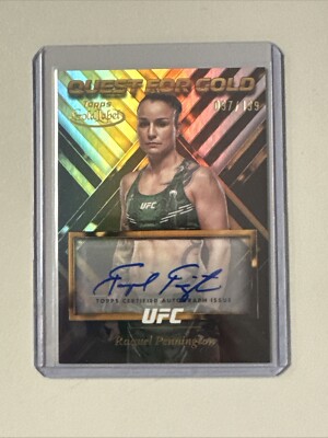 2024 Topps Gold Label UFC Raquel Pennington Quest For Gold