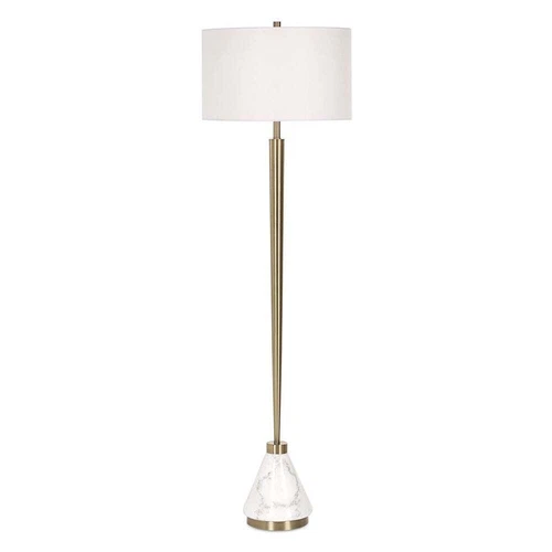 MODER CURRAN MARBLE STONE BASE 64" FLOOR LAMP UTTERMOST 30515 - Picture 1 of 6