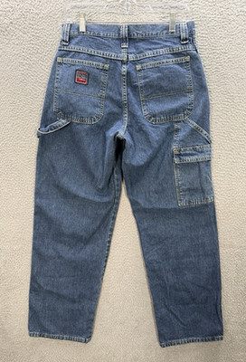 Vintage Lee Riders Jeans Mens 31x32 Blue Denim Carpenter Workwear