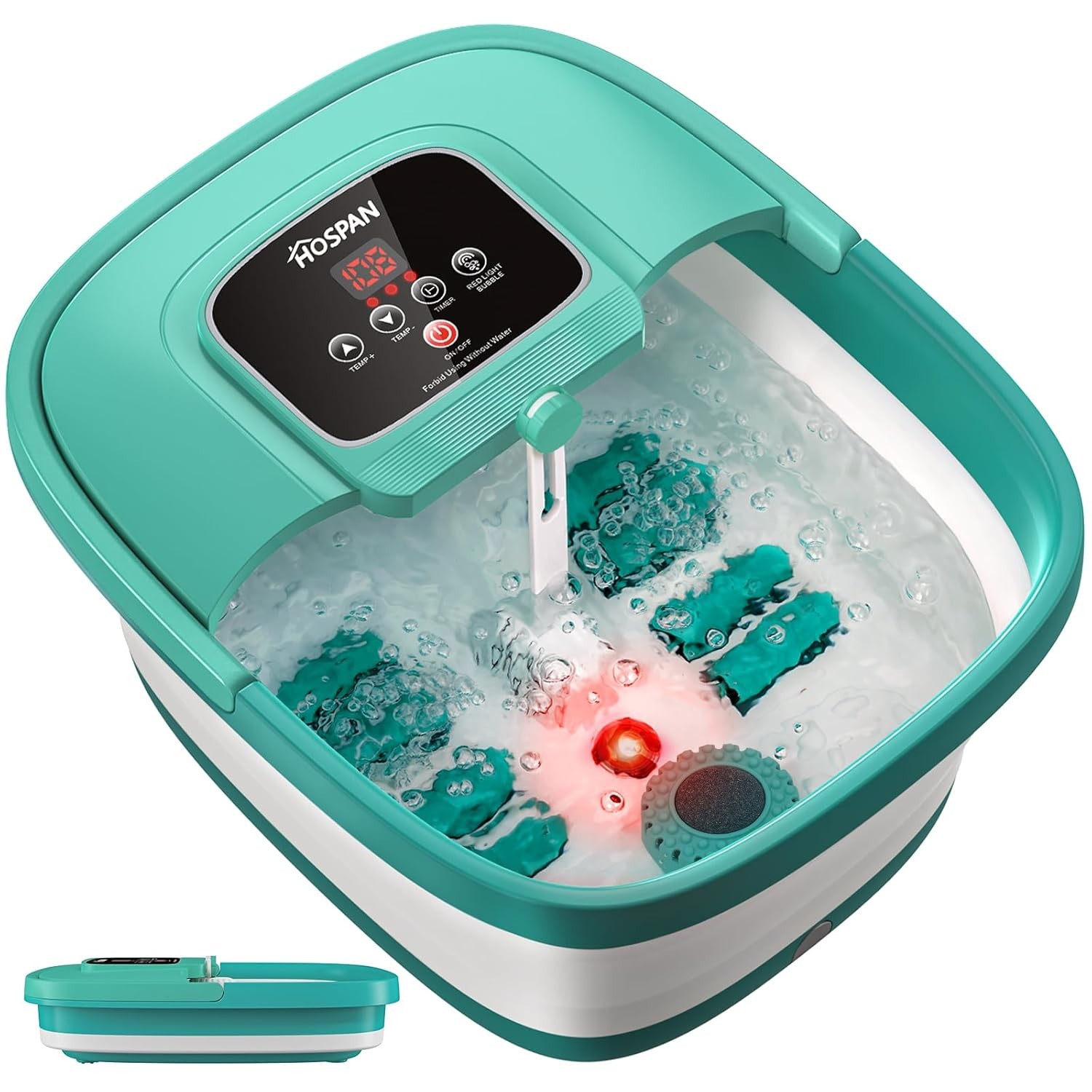 HOSPAN Collapsible Foot Spa with Heat, Bubble, Temperature C