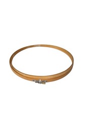 Vintage 12" Round Wooden Embroidery Hoop With Thumb Screw Made in Taiwan