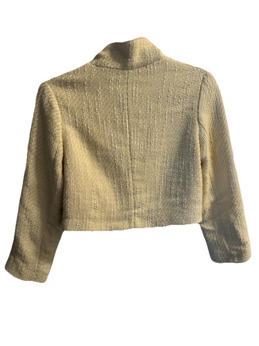 ZARA Girls Tweed Jacket & Skort 2 Piece Set Yellow Size 13-14 - Picture 3 of 11