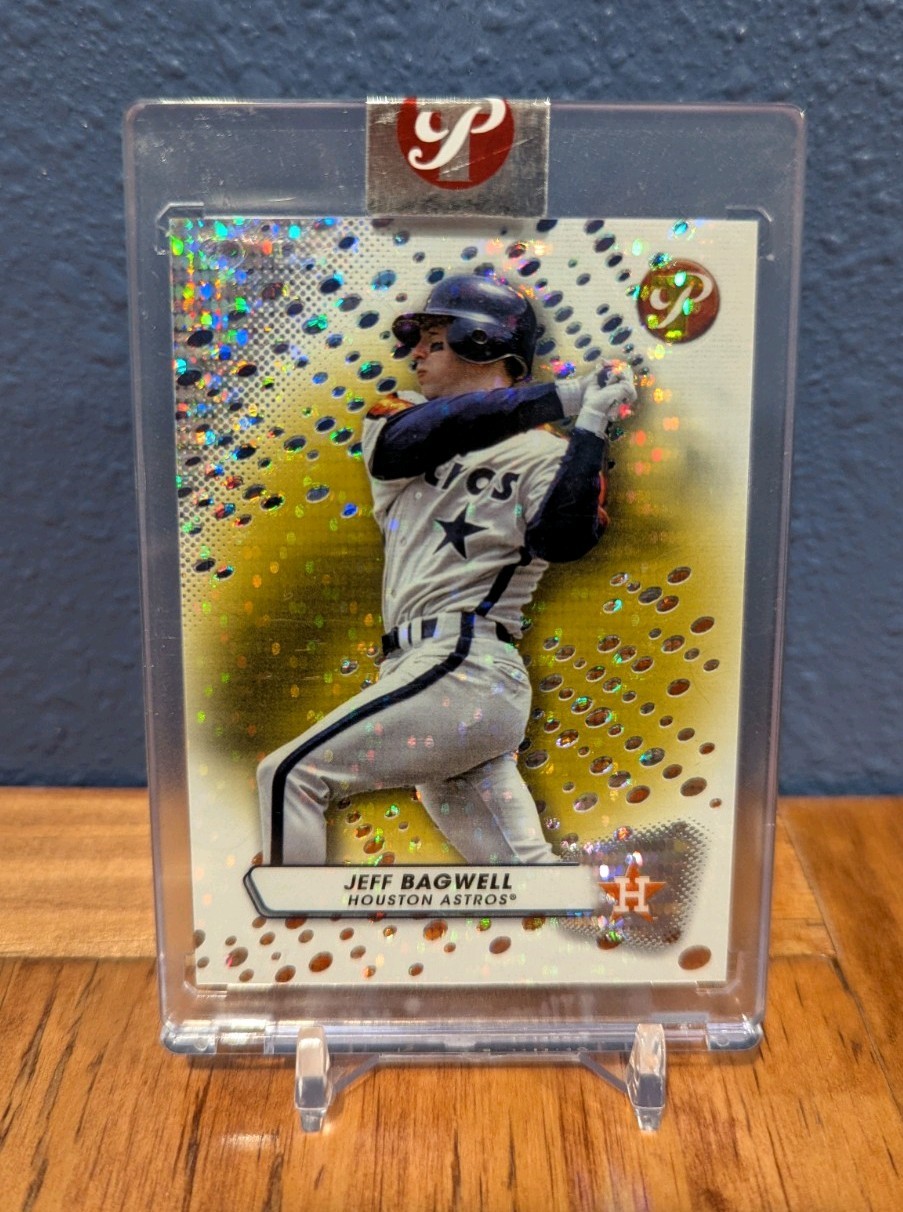 2023 Topps Pristine Jeff Bagwell Gold Refractor /50 #201 HOF Huston Astros 