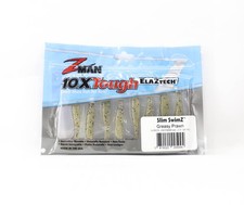 Zman Soft Lures Slim SwimZ 2.5 Inch 8/Pack Greasy Prawn (5094)