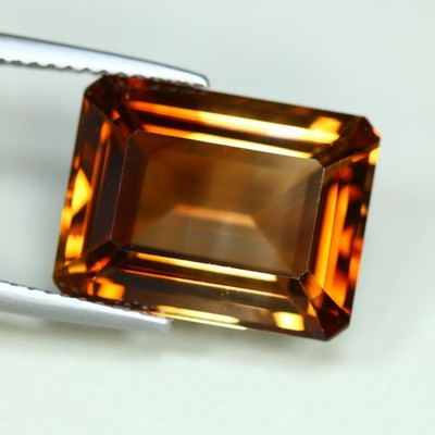 11.27 Cts_Breathtaking Good Lustrous_100 % Natural Rare Champagne Topaz_Brazil