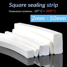 Silicone Rubber Sponge Strip Closed Cell Square Foam Backer Rod Seal 2mm - 50mm