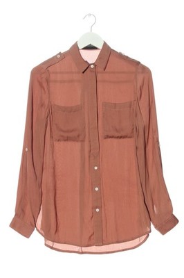 MINKPINK Hemd-Bluse Damen Bluse Gr. DE 36 hellorange Casual-Look