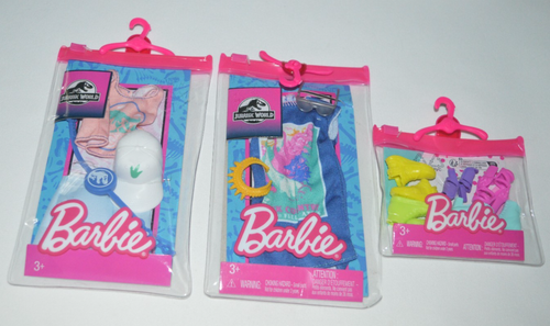 BARBIE - JURASSIC WORD DINO TANK TOP SET & JURASSIC WORLD BLUE DRESS FASHION SET - Picture 3 of 3