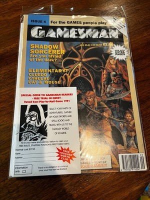 Gamesman RPG magazine issue 4. Rare. Includes Star Wars WEG RPG scenario. 