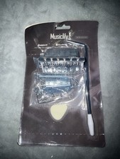 Musiclily chrome tremolo bridge set Designed For . Fender Stratocaster.