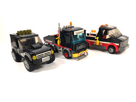 LEGO City Racing Bike Transporter, Heavy Cargo, & SUV: 60084, 60183, & 60058, 5+