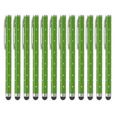 12 Pcs Bling Crystal Stylus Pens for Touch Screens, Green