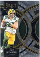2023 Panini Select #166 Luke Musgrave Packers RC