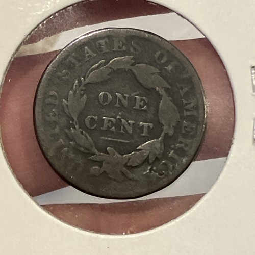 1833 Coronet Head Large Cent CHOICE VG  - Picture 4 of 4