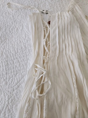 Free People XS Hailee Sundress NEW FP One Maxi Dress Wedding Lace Ret $148 - Picture 6 of 11