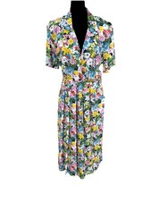 Women’s Vintage R.J. Steven’s floral Maxi Belted Dress Size 10