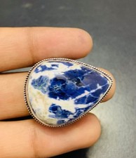 Sodalite Gemstone 925 Sterling Silver Handmade Ring Jewelry Gift For Wife