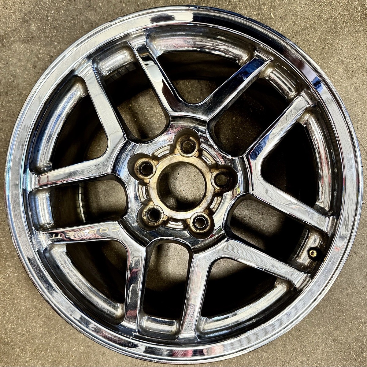 GENUINE OEM Chrome 17x9.5 CHEVROLET CORVETTE C5 Z06 17