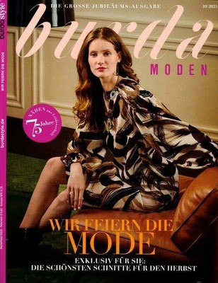 Burda Style Zeitschrift NEU 10/25 Jubiläumsausgabe komplett mit allen Schnitten