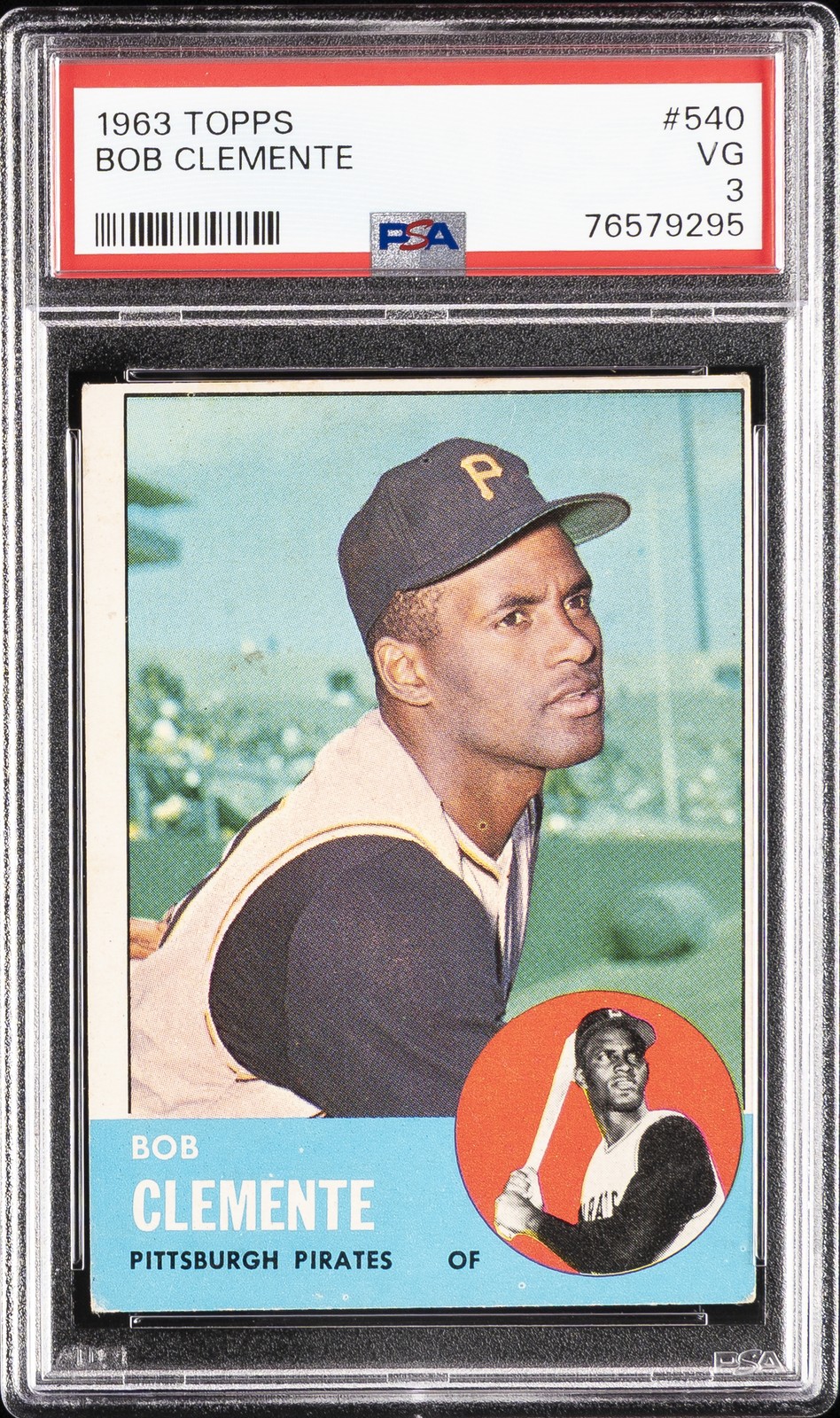 1963 TOPPS #540 BOB CLEMENTE PSA 3