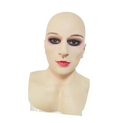 Glatze Schönheit Cosplay Latex Maske Kopfmaske für Maskerade Karneval Verkleiden