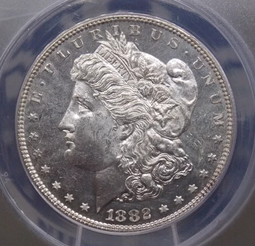 1882 "P" Morgan SILVER Dollar $1 ANACS MS61 PL #658 *PROOF LIKE* Unc ECC&C, Inc.