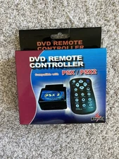 Vtg NEW W OG BOX Psx / PlayStation 2 DVD Remote With Pass-Thru Port W DONGLE Y2K