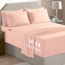 Elegant Comfort Luxury Soft 6-Piece 1500 Premium Hotel Quality Bed Sheet Set