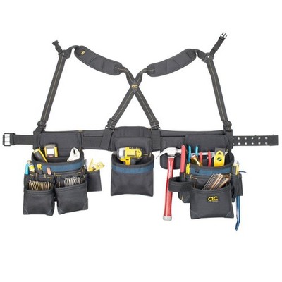 Custom Leathercraft CLC 2617 Framing Master Werkzeuggürtel 28 Taschen grau NEU schwer D