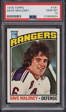 1976 Topps Hockey Dave Maloney #181 PSA 10 GEM MINT pop 6