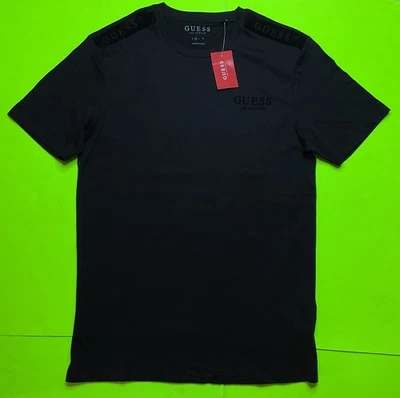 GUESS Los Angeles Men’s Short Sleeve T-Shirt Size MEDIUM Black 100% Cotton NEW - Image 1 of 4