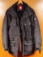 Wellensteyn Motoro Winterjacke Herren Gr.M Vintage Parka in braun (255)
