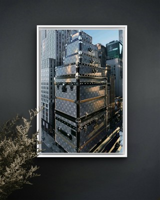 Louis vuitton Building Luxury Canvas Poster Wall Art Home Decor