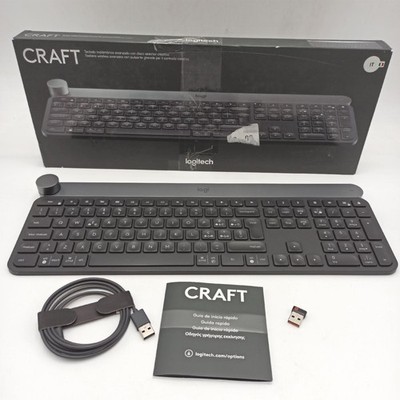 Logitech Craft Illuminated Wireless Keyboard mit kreativem Bedienelement italien