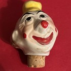 Clown Handpainted Liquor Decanter,10” Made In Italy Vintage 60s Rare damage base — photo 7