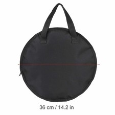 Portable 14 Inch Dumb Drum Practice Pad Bag Black Oxford Cloth Carrying Bag Case