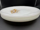 Vintage Set Of 4 Fire King Milk Glass Wheat 10” Dinner Plates