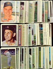 1957 Topps Baseball Lot of 319 w/ Duplicates Mostly VG