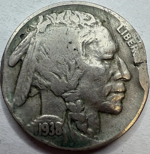 1938 D Buffalo Nickel Exact Coin Imaged #BF629