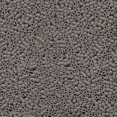 11/0 Miyuki Delica Beads 11/0 Japanese Seed Beads DB731 (7.2g), Opaque Gray