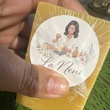 La Neni Handmade  tumeric Body Bar Soap, Rect...