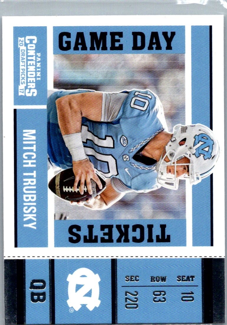 2017 Panini Contenders Draft Picks #4 Mitchell Trubisky Game Day Tickets