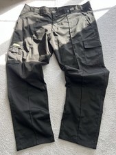 Site King Men's Work Cargo Trousers Pants Black W46 L34 New Without Tags