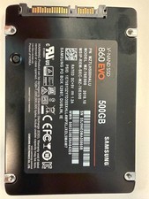 Samsung 860 EVO 500GB SSD 2.5" SATA III – Wiped, Working