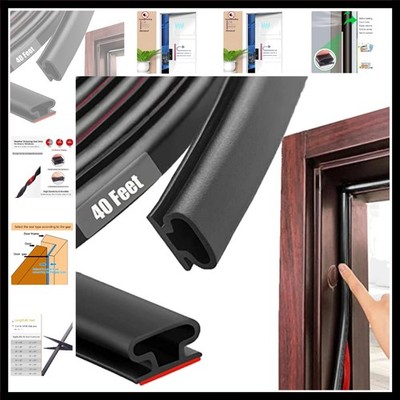 Black Rubber Weather Stripping Door Seal Strip, D Shape Door Weather Seal Str...