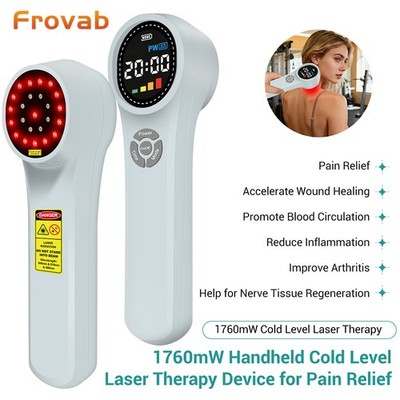1760mW LLLT Red Light& NIR Therapy Class IV Cold Laser Treatment for Pain Relief