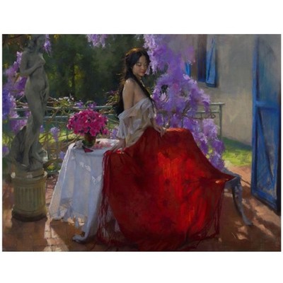 Vicente Romero, ''A Magical Moment'' Hand Signed Limited Edition Giclee on Canvas