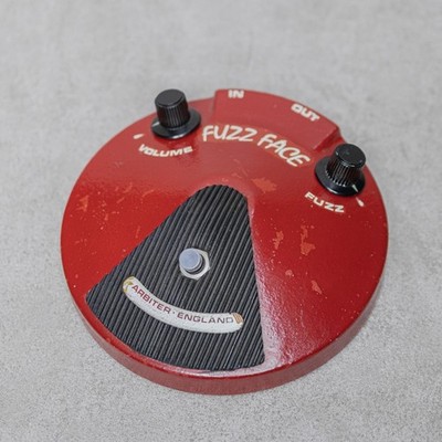 Arbiter Fuzz Face Gitarren-Effektpedal rot Vintage um 1968 gebraucht
