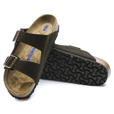 New Birkenstock Arizona Soft Footbed Suede Leather Unisex Sandals Taupe/Mocha