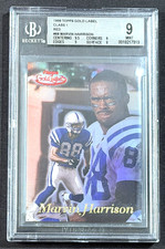 1999 TOPPS GOLD LABEL RED MARVIN HARRISON /100 BGS 9